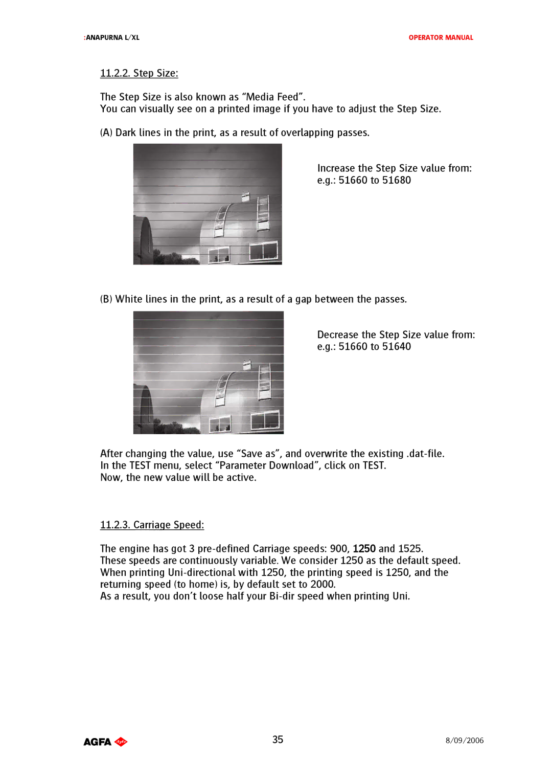 AGFA Printer manual AB358/09/2006 