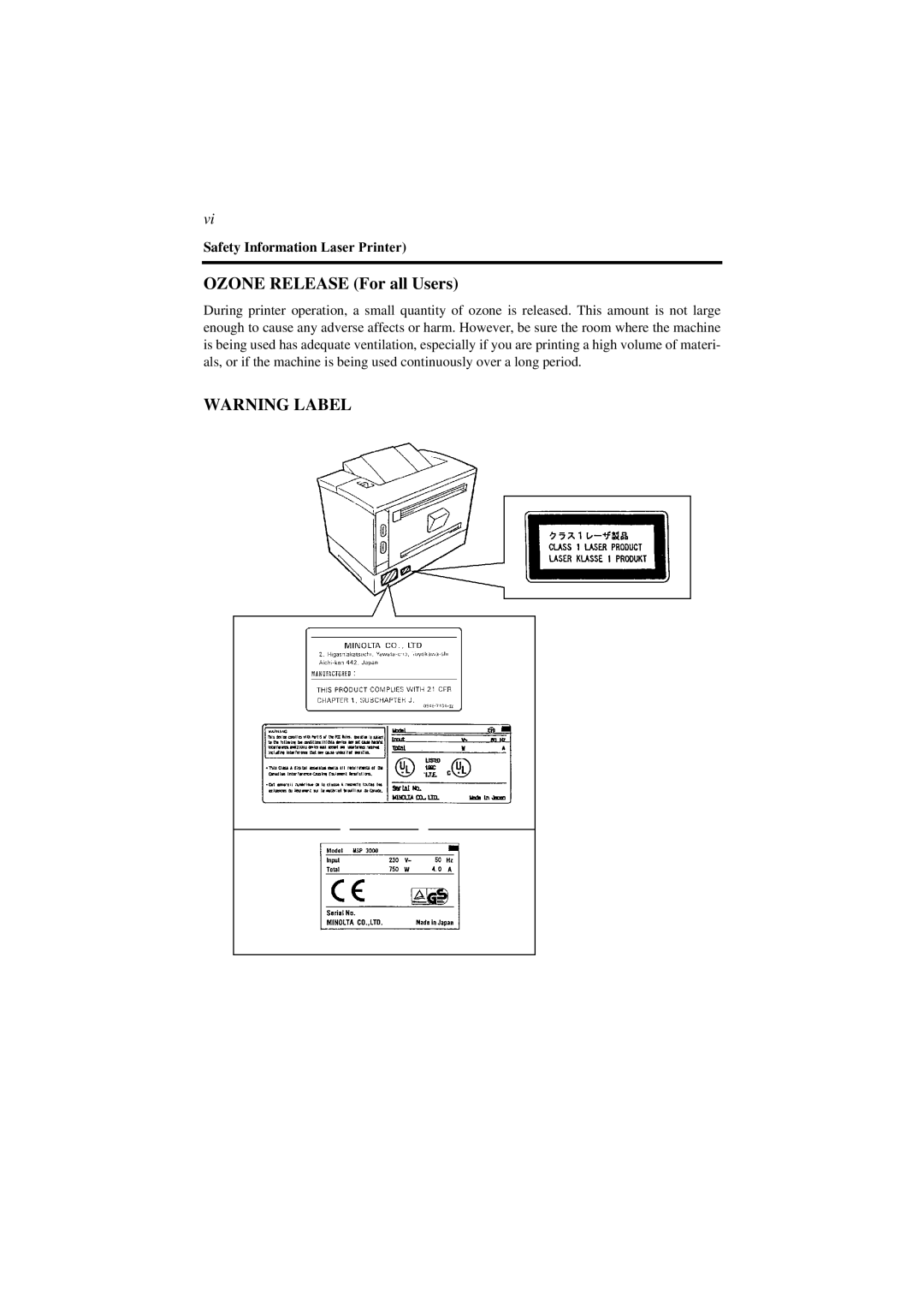 AGFA SR 24 manual Ozone Release For all Users 