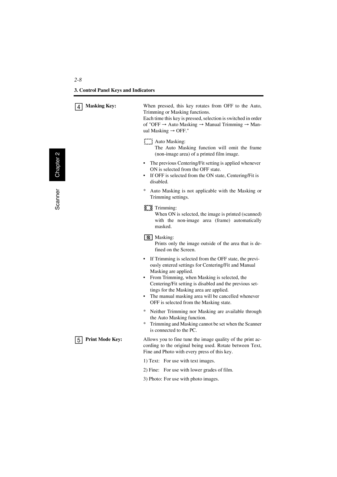 AGFA SR 24 manual Scanner Chapter 