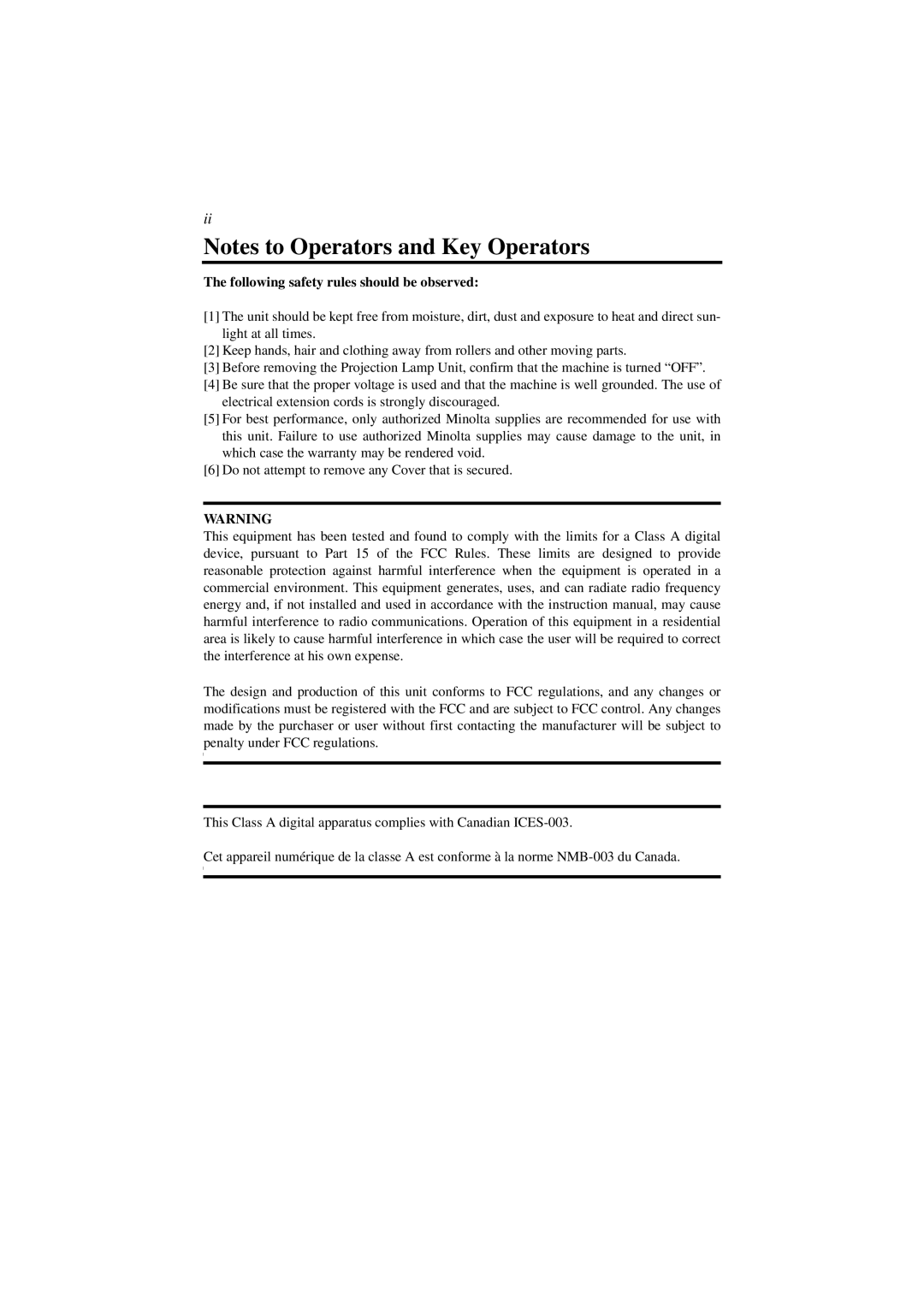 AGFA SR 24 manual Following safety rules should be observed 