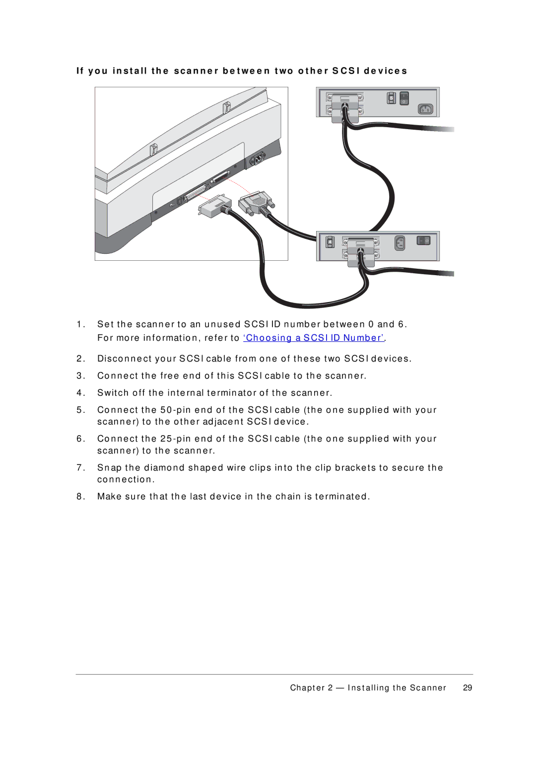 AGFA T2000 XL appendix Ch a p t e r 2 Install i n g t h e S c a n n e r 