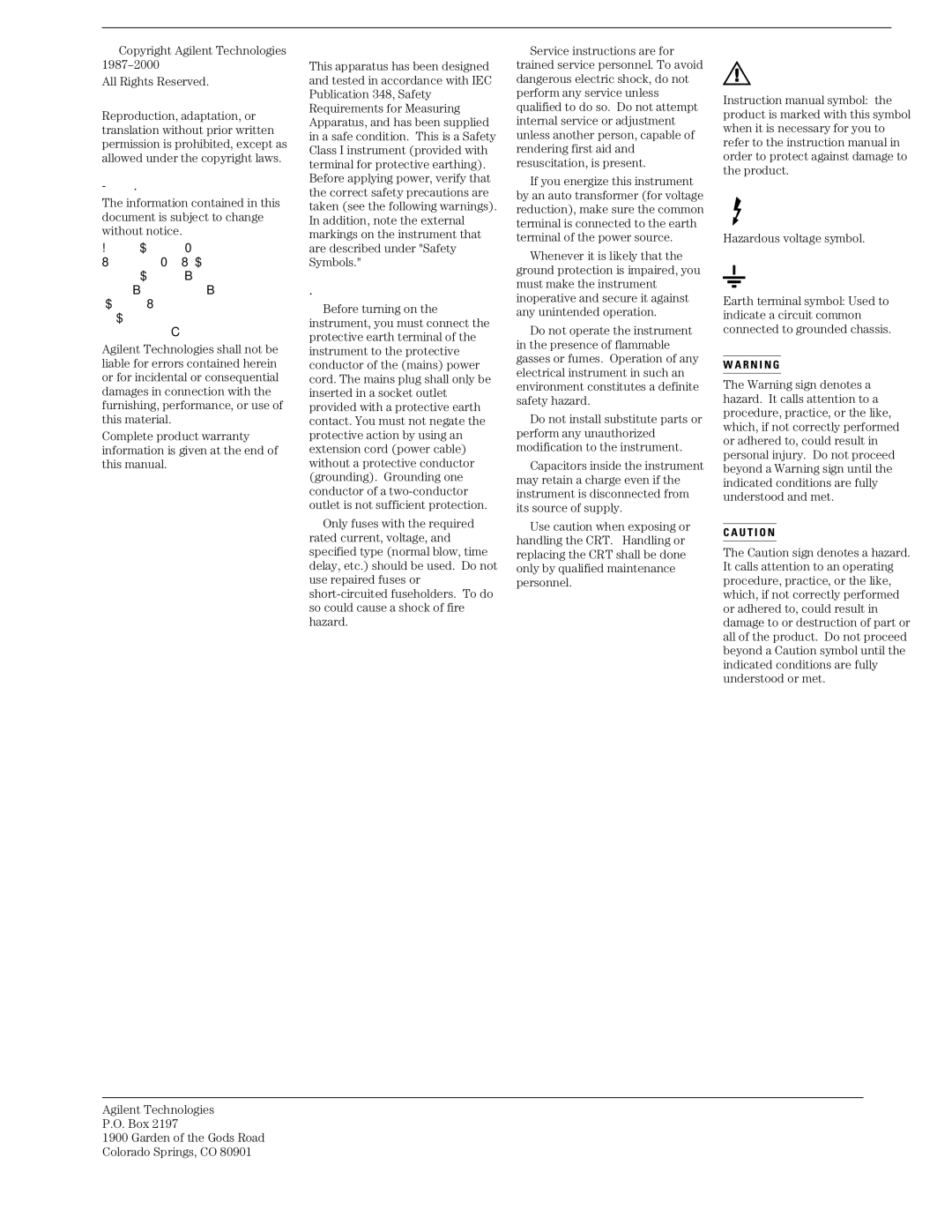 Agilent Technologies 01664-97005 manual Document Warranty 