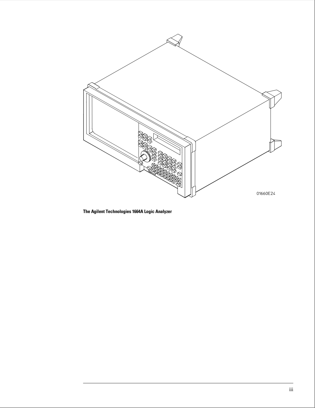 Agilent Technologies 01664-97005 manual Agilent Technologies 1664A Logic Analyzer 