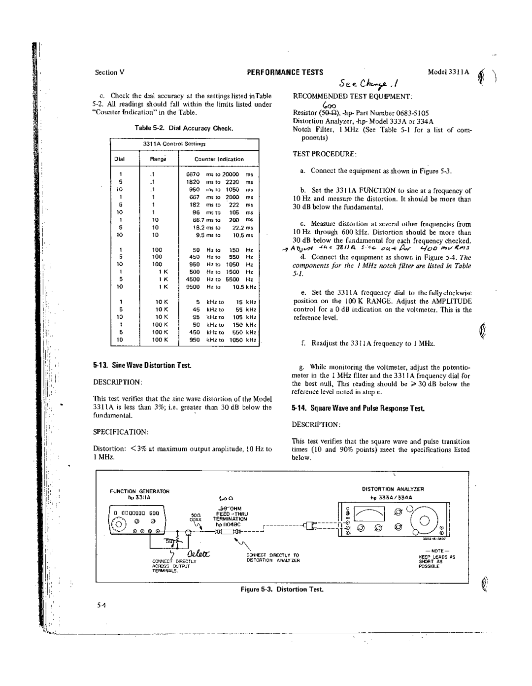 Agilent Technologies 03311-90001 service manual 