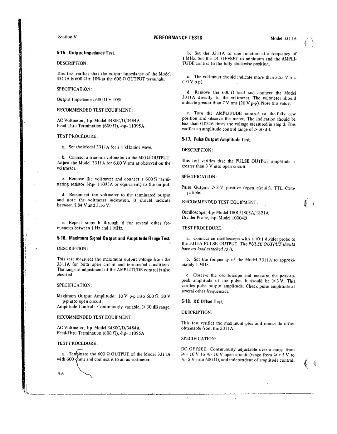 Agilent Technologies 03311-90001 service manual 