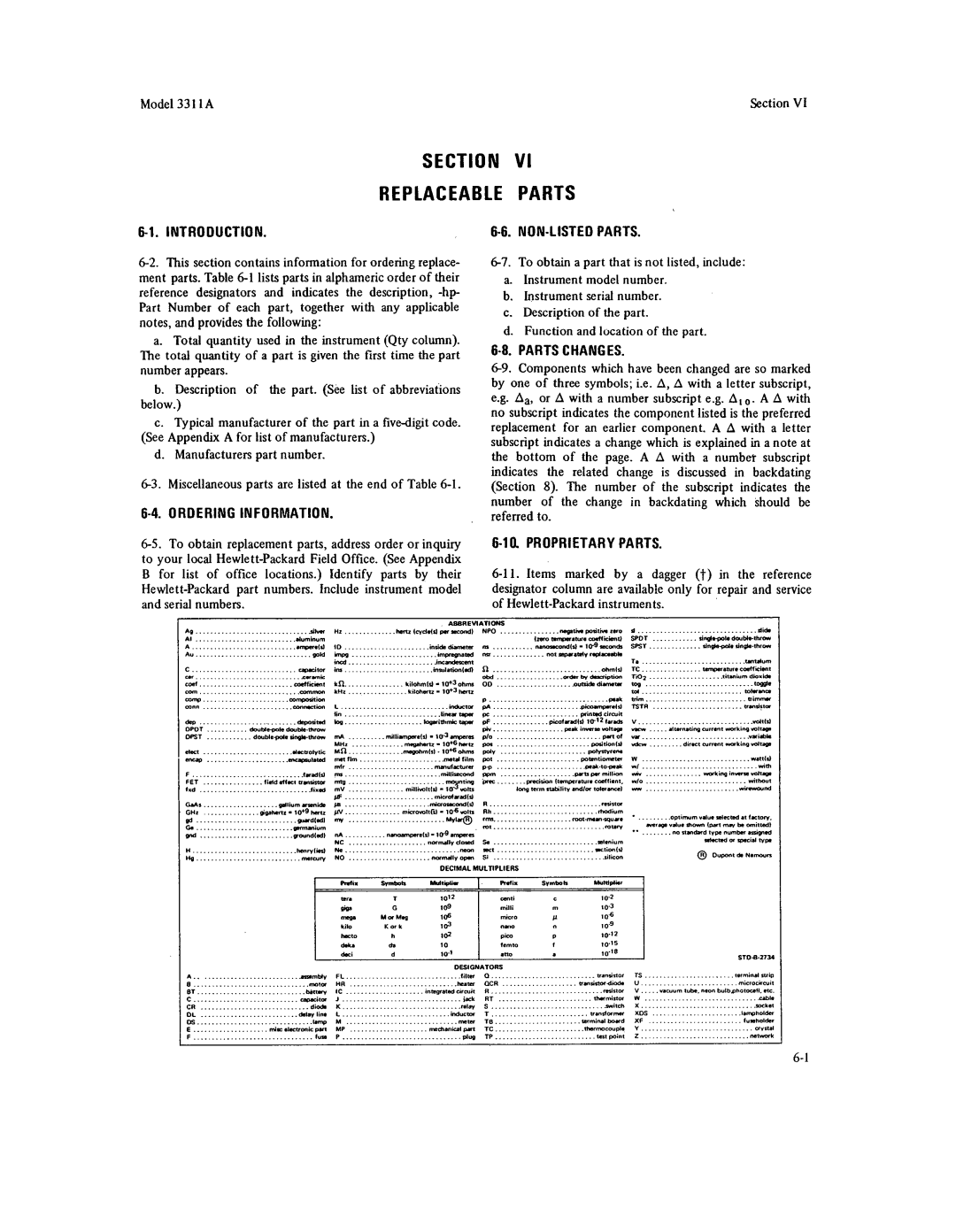 Agilent Technologies 03311-90001 service manual 