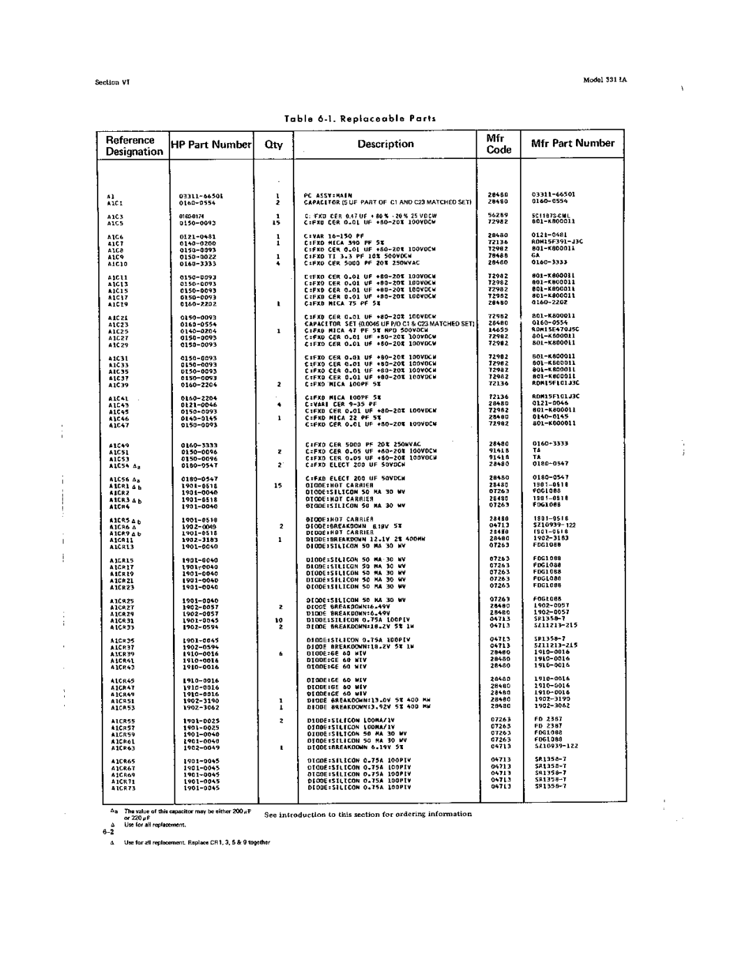 Agilent Technologies 03311-90001 service manual 