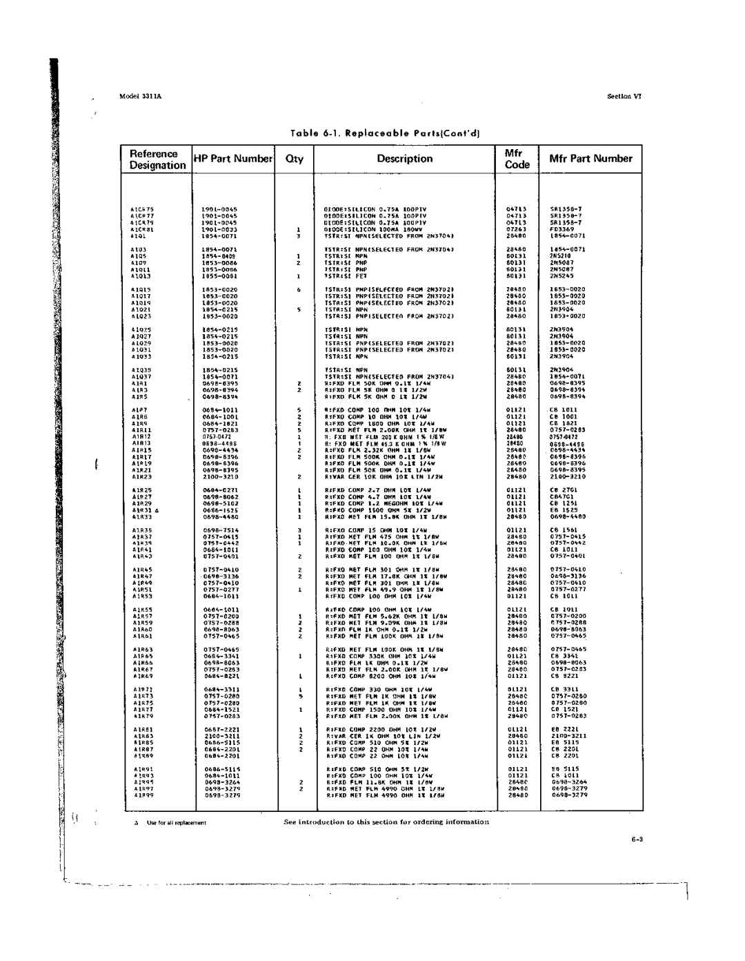 Agilent Technologies 03311-90001 service manual 