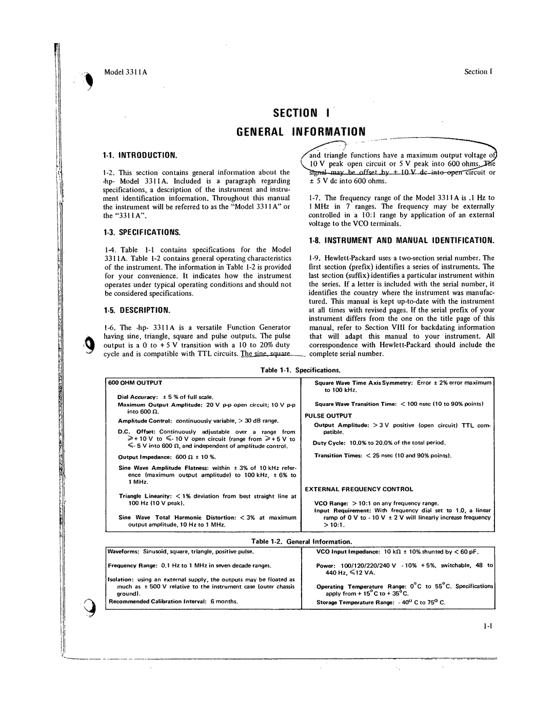 Agilent Technologies 03311-90001 service manual 