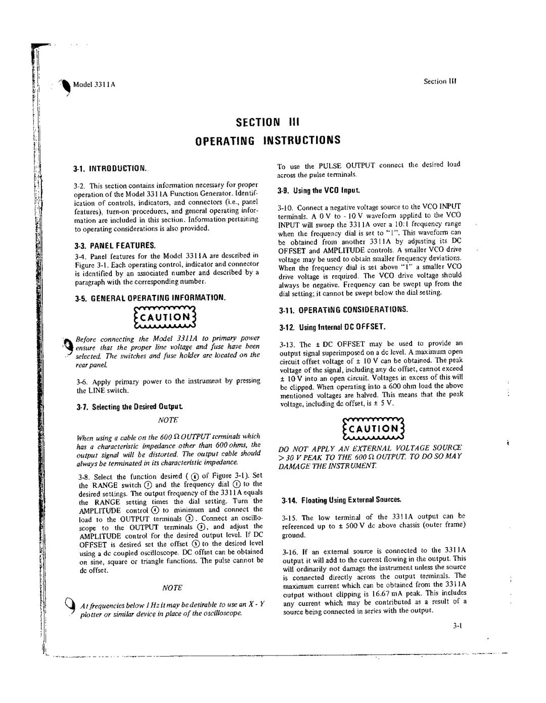 Agilent Technologies 03311-90001 service manual 