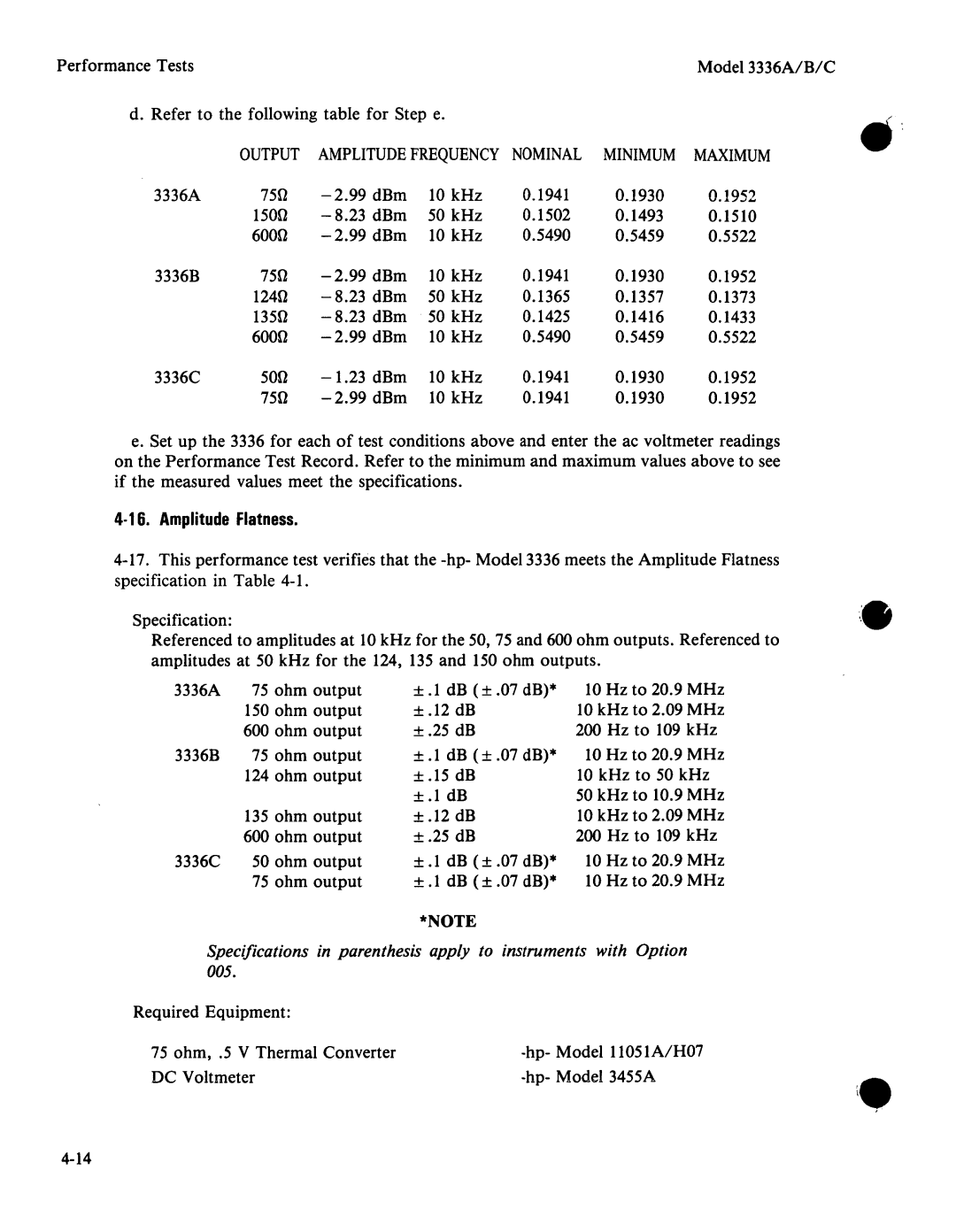 Agilent Technologies 03336-90011 manual 