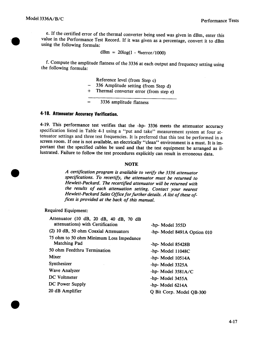 Agilent Technologies 03336-90011 manual 