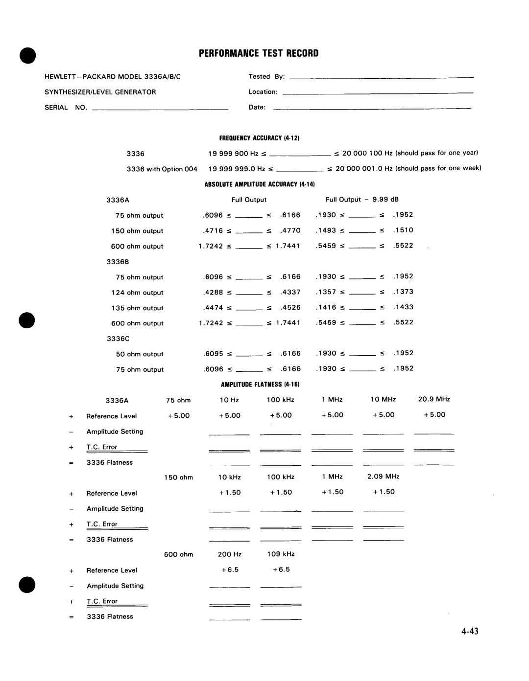 Agilent Technologies 03336-90011 manual 