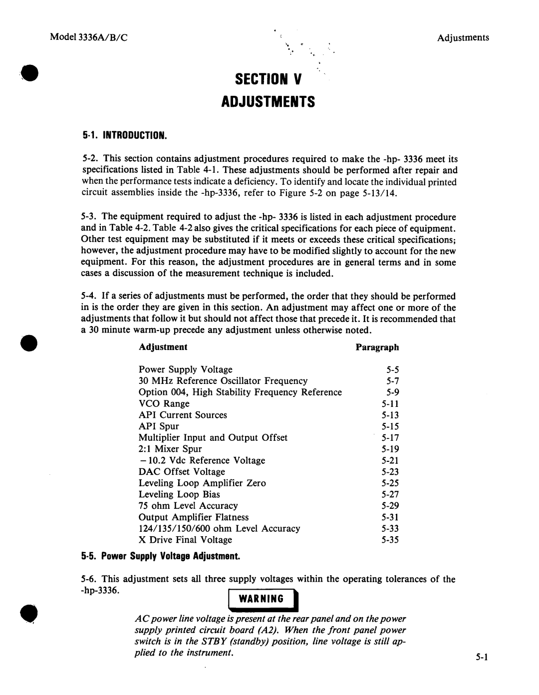 Agilent Technologies 03336-90011 manual 