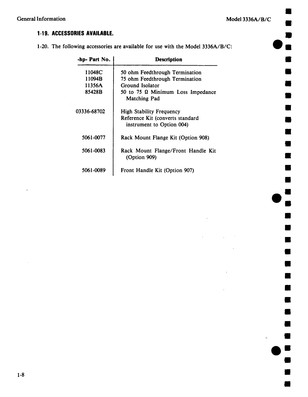 Agilent Technologies 03336-90011 manual 