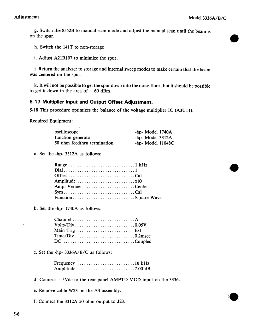 Agilent Technologies 03336-90011 manual 