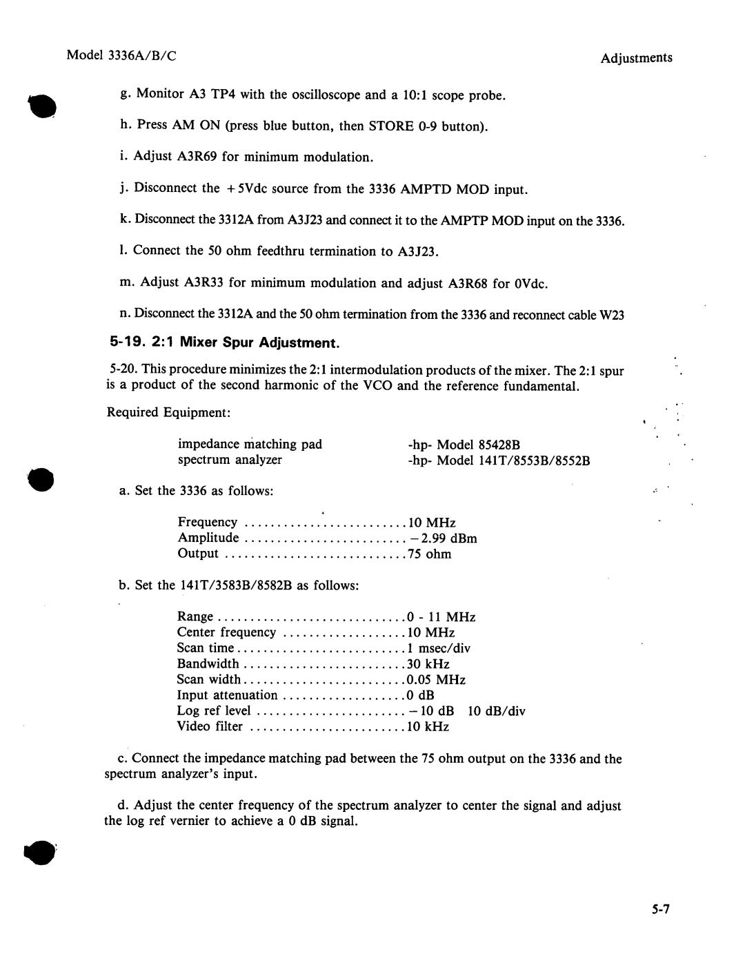 Agilent Technologies 03336-90011 manual 