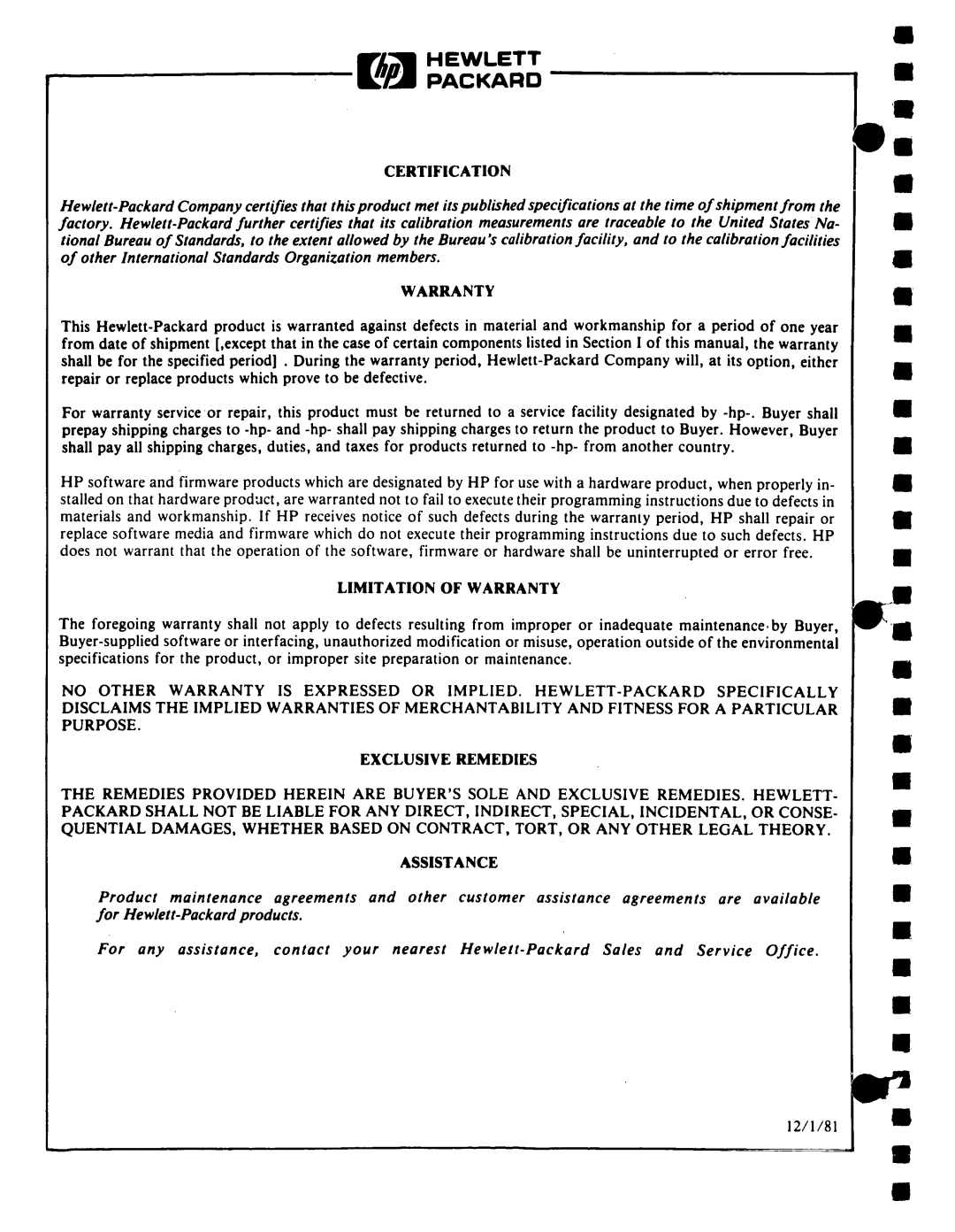 Agilent Technologies 03336-90011 manual 