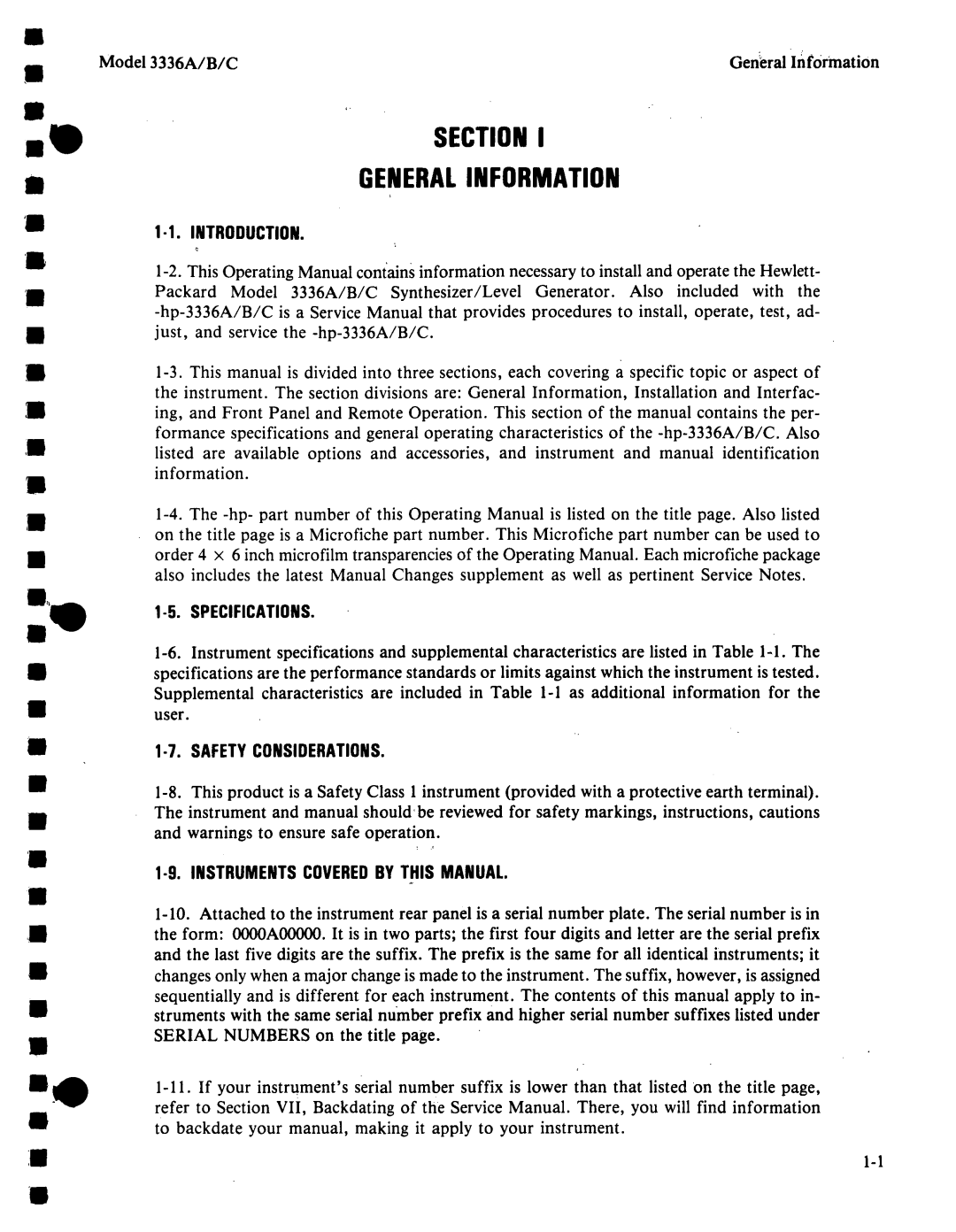 Agilent Technologies 03336-90011 manual 