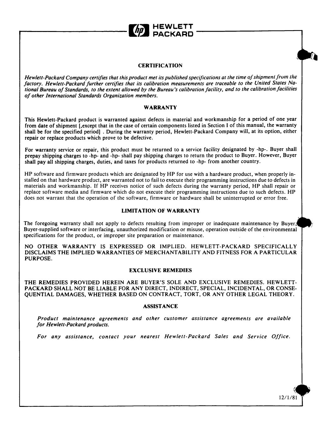 Agilent Technologies 03336-90011 manual 