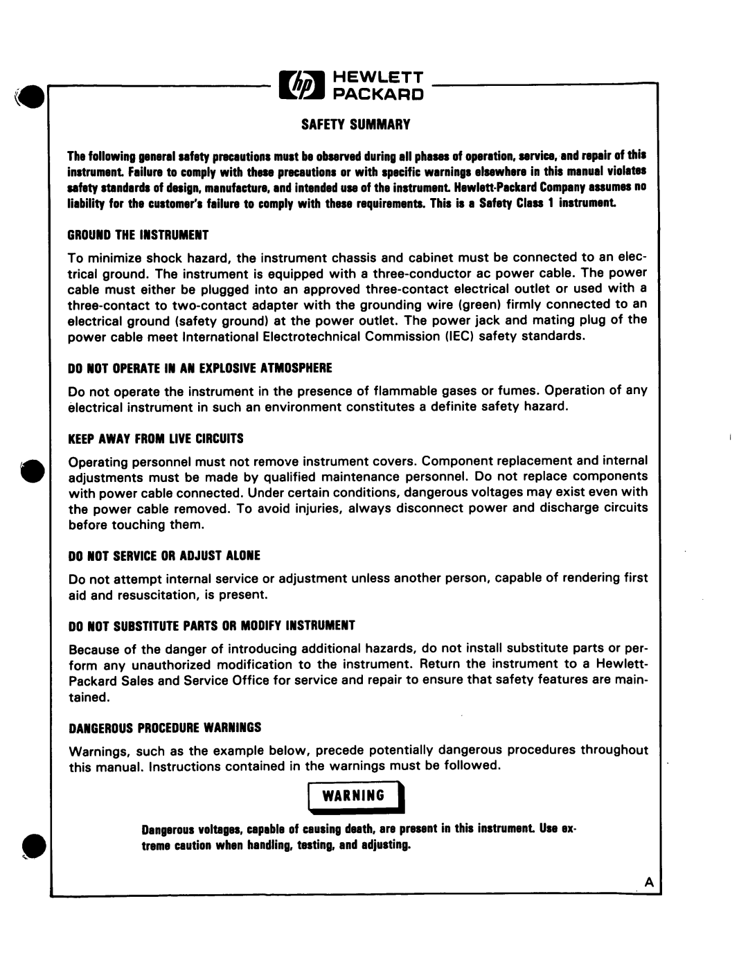 Agilent Technologies 03336-90011 manual 