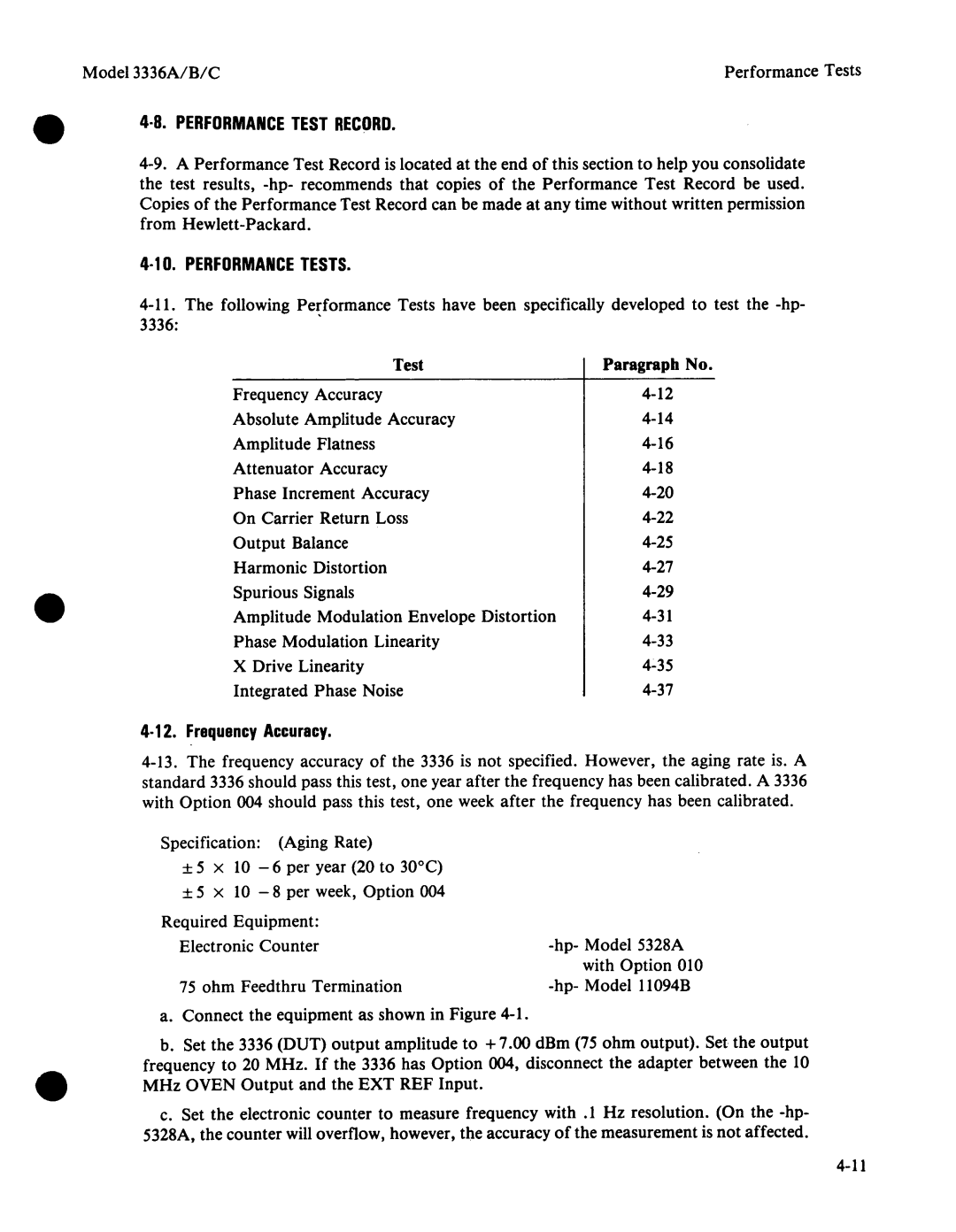 Agilent Technologies 03336-90011 manual 