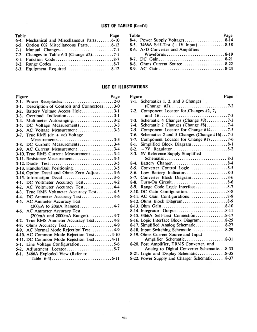 Agilent Technologies 03466-90003 service manual 