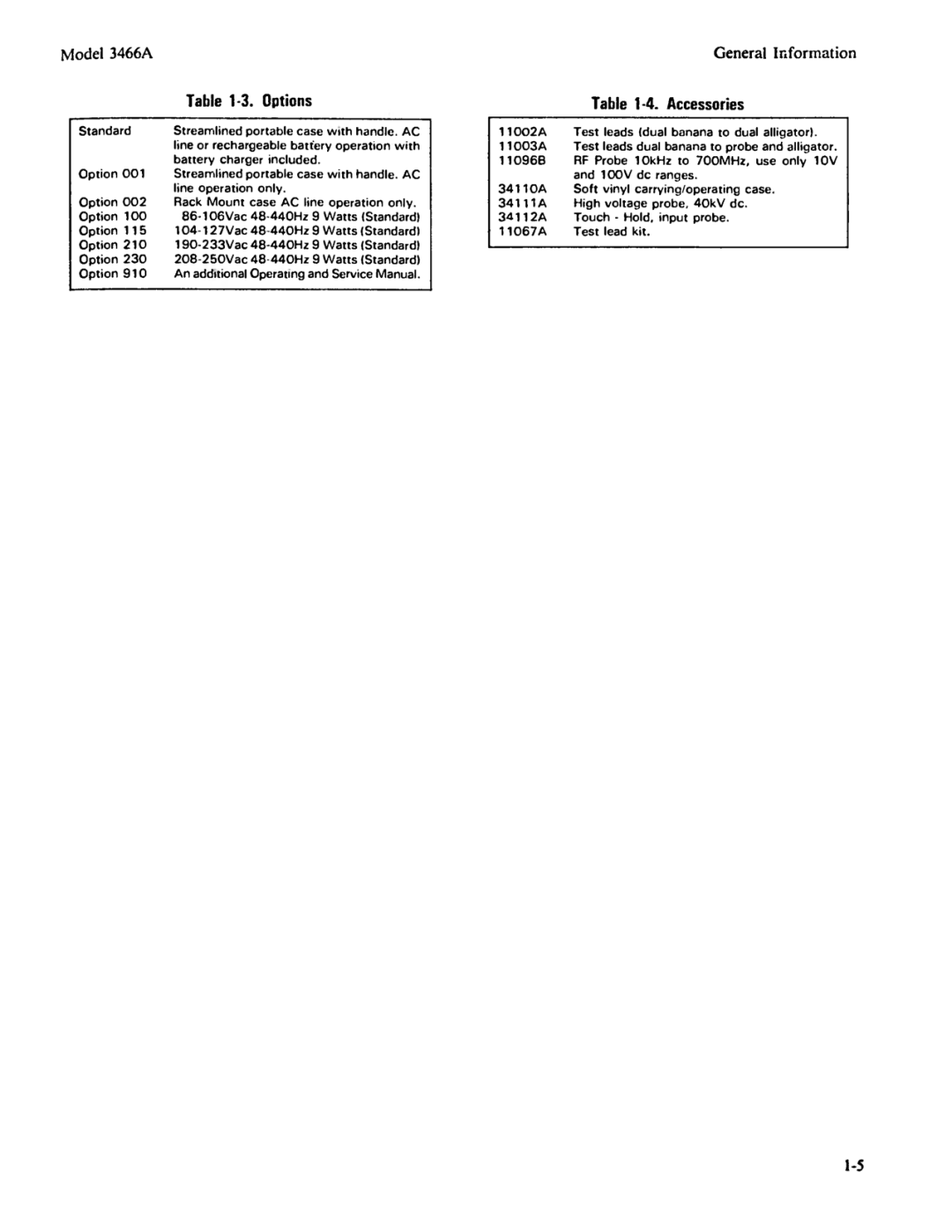 Agilent Technologies 03466-90003 service manual 