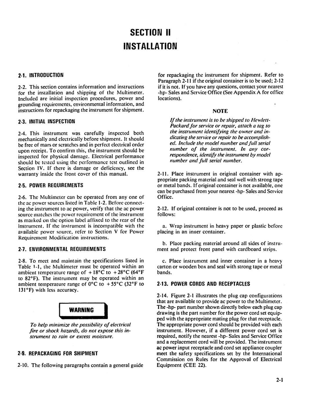 Agilent Technologies 03466-90003 service manual 