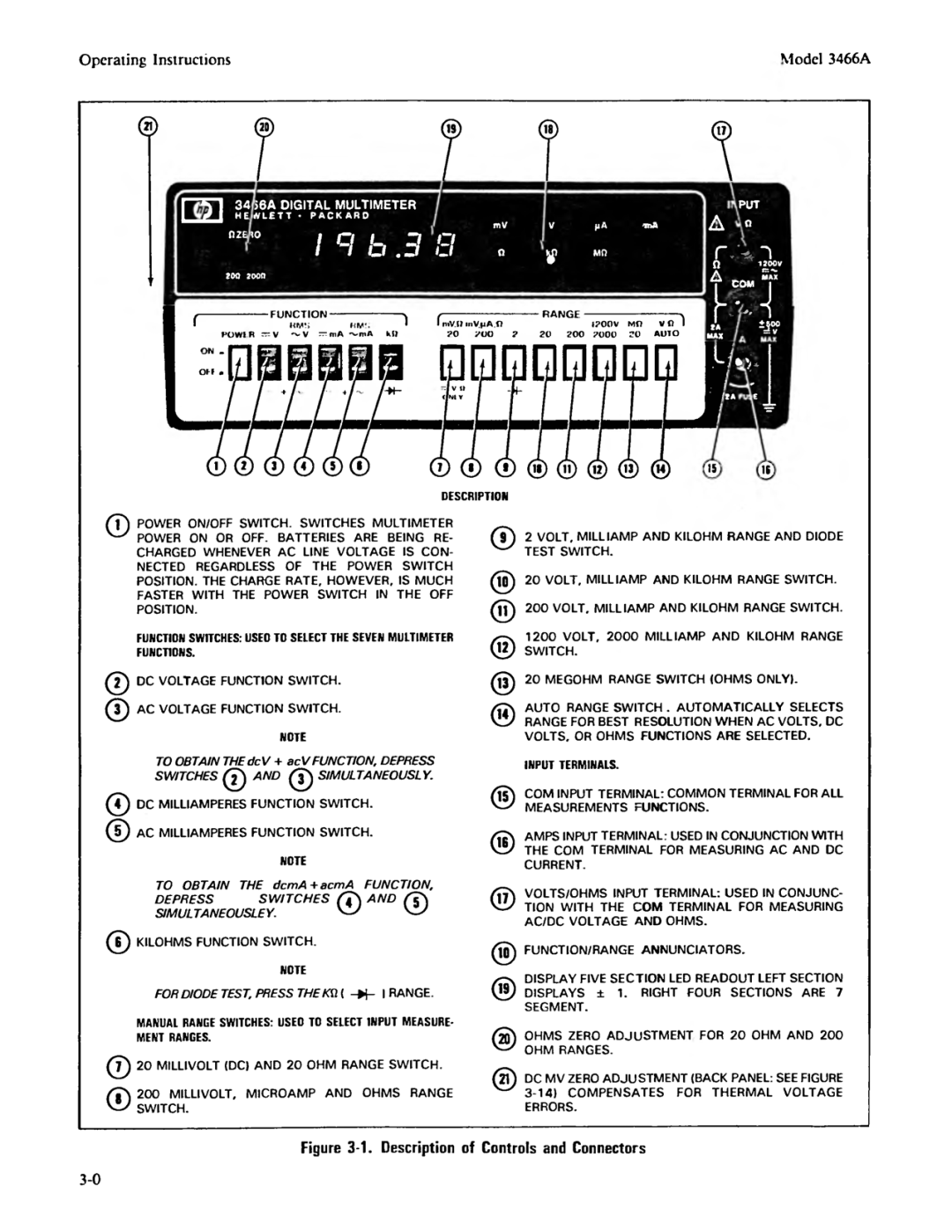 Agilent Technologies 03466-90003 service manual 