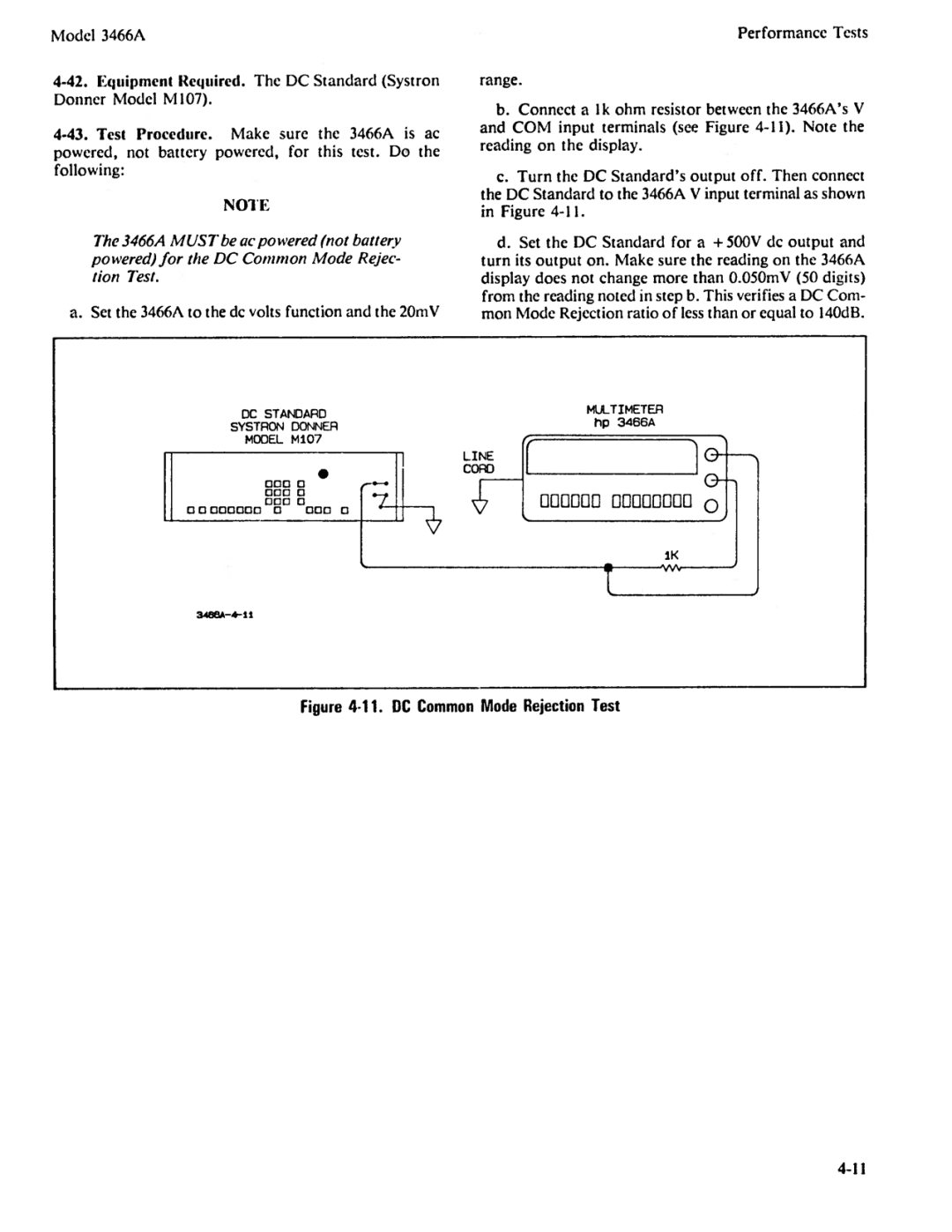 Agilent Technologies 03466-90003 service manual 