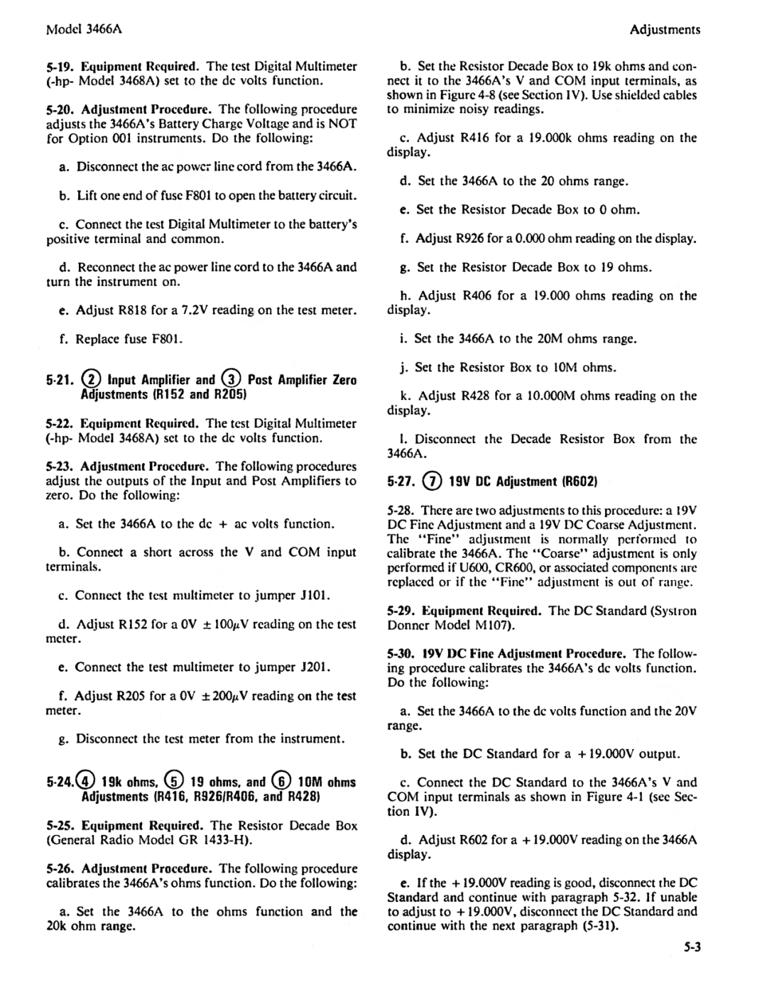 Agilent Technologies 03466-90003 service manual 