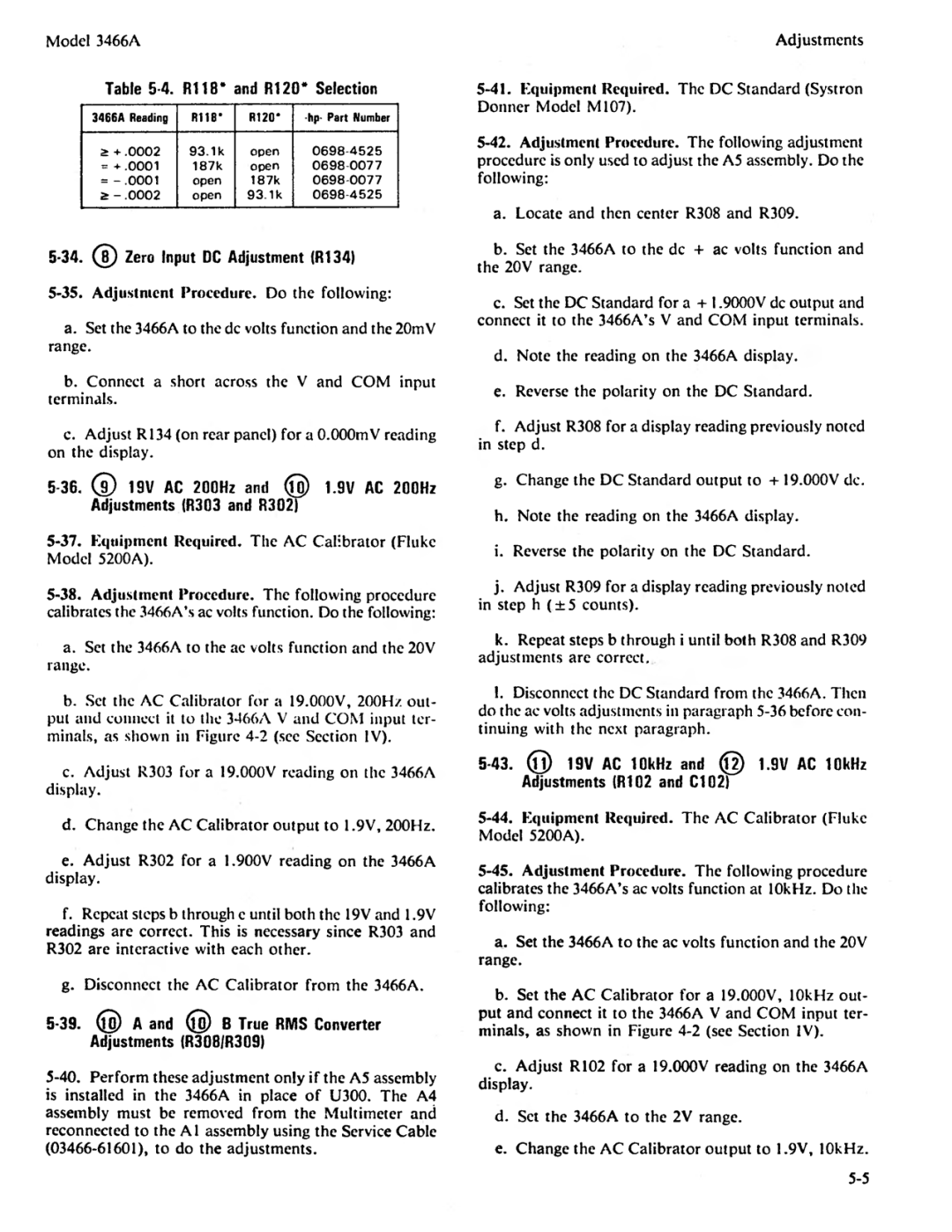 Agilent Technologies 03466-90003 service manual 