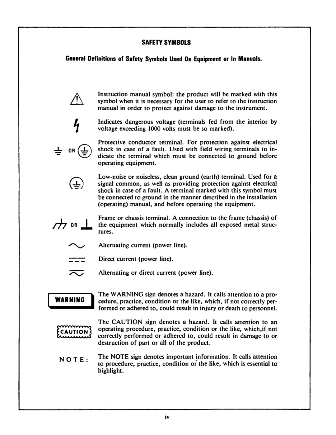 Agilent Technologies 03466-90003 service manual 