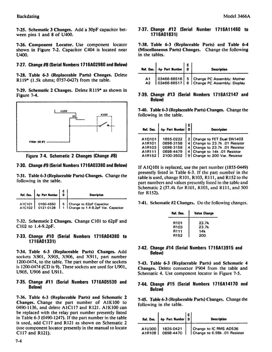 Agilent Technologies 03466-90003 service manual 