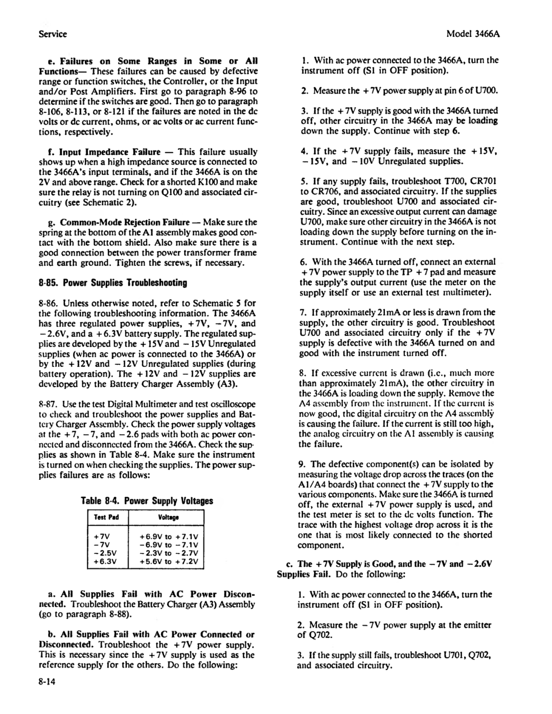 Agilent Technologies 03466-90003 service manual 