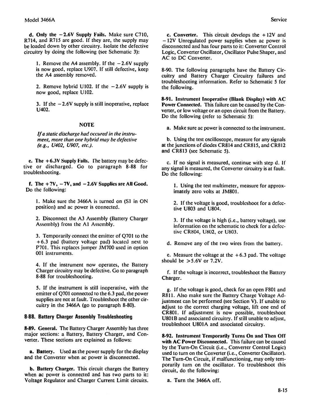 Agilent Technologies 03466-90003 service manual 