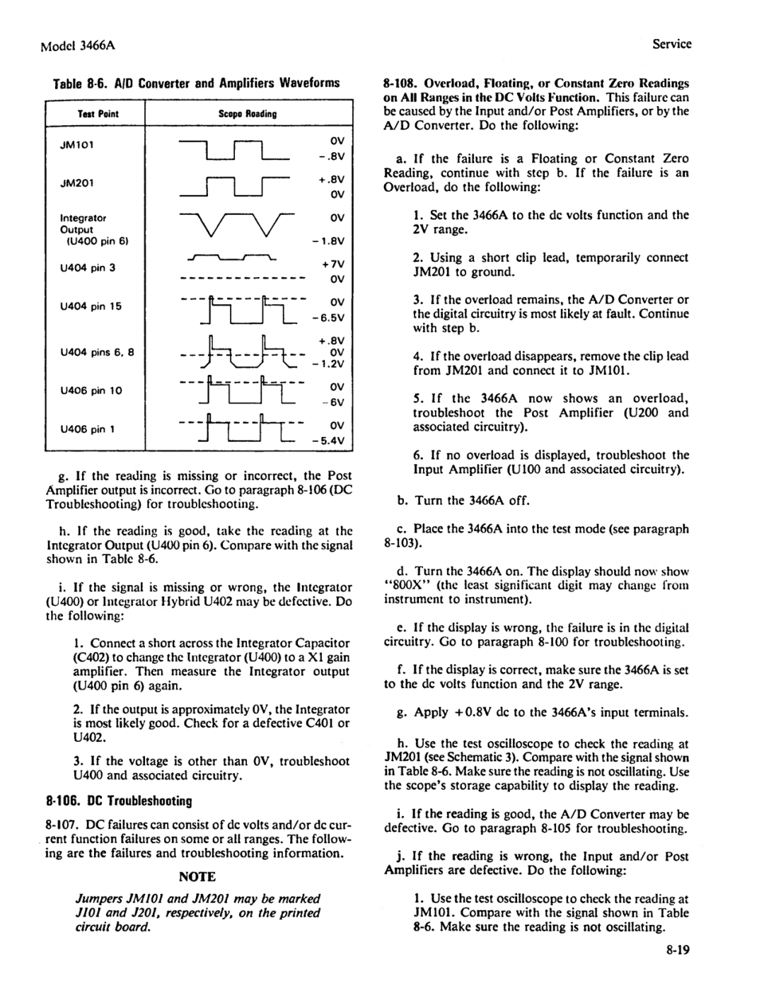 Agilent Technologies 03466-90003 service manual 