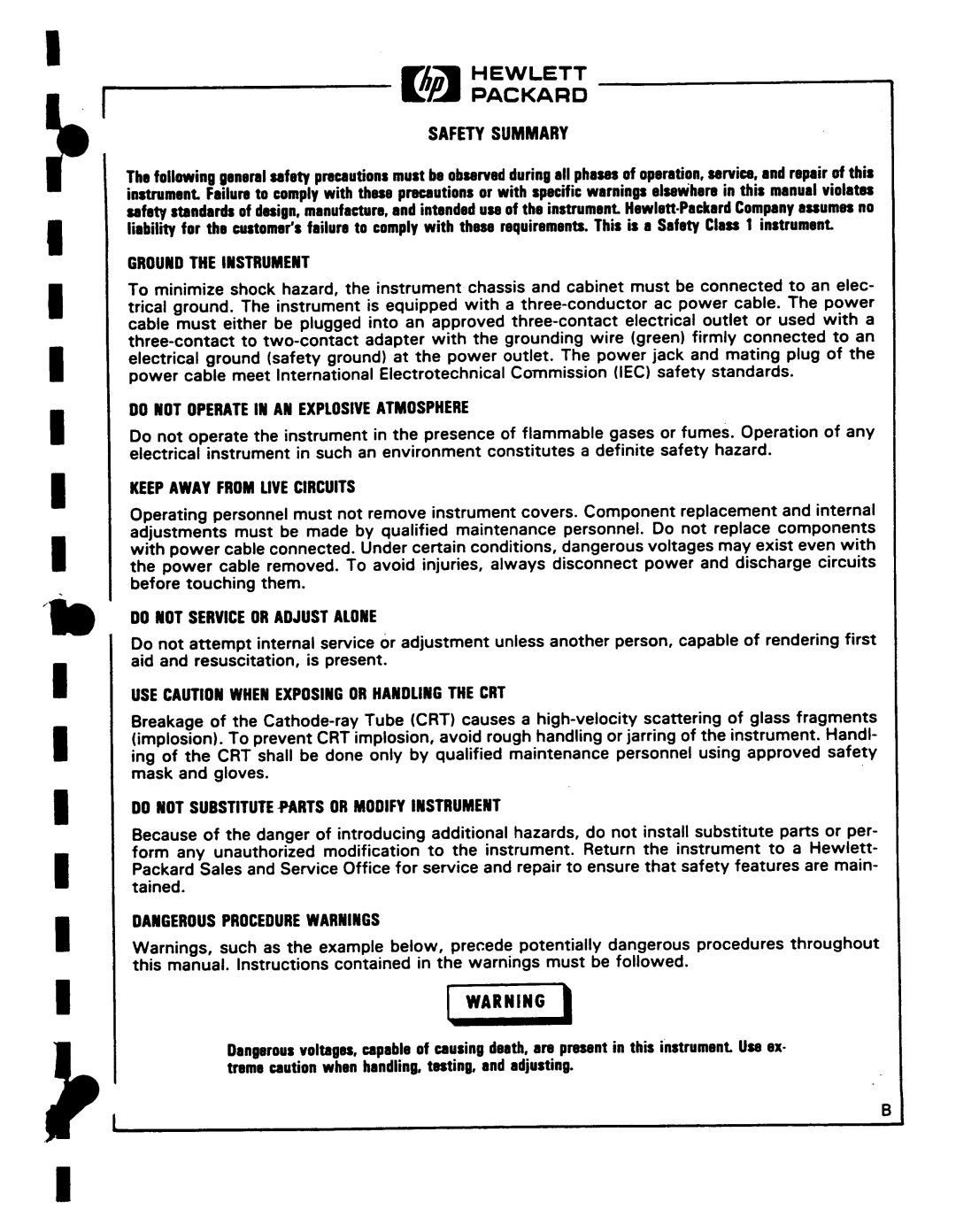 Agilent Technologies 03561-90010 service manual 