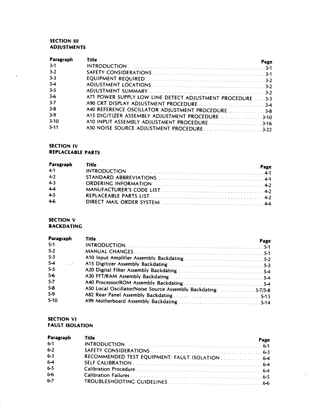 Agilent Technologies 03561-90010 service manual 