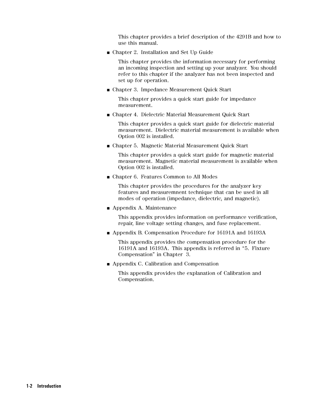 Agilent Technologies 04291-90031 manual 2Introduction 