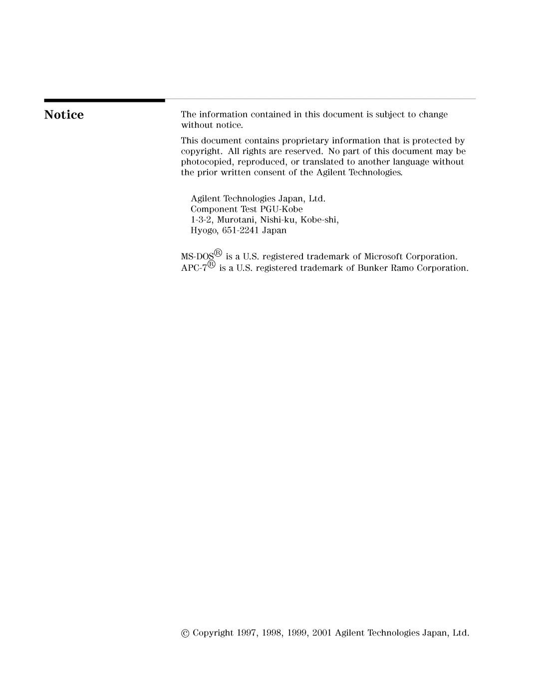 Agilent Technologies 04291-90031 manual 