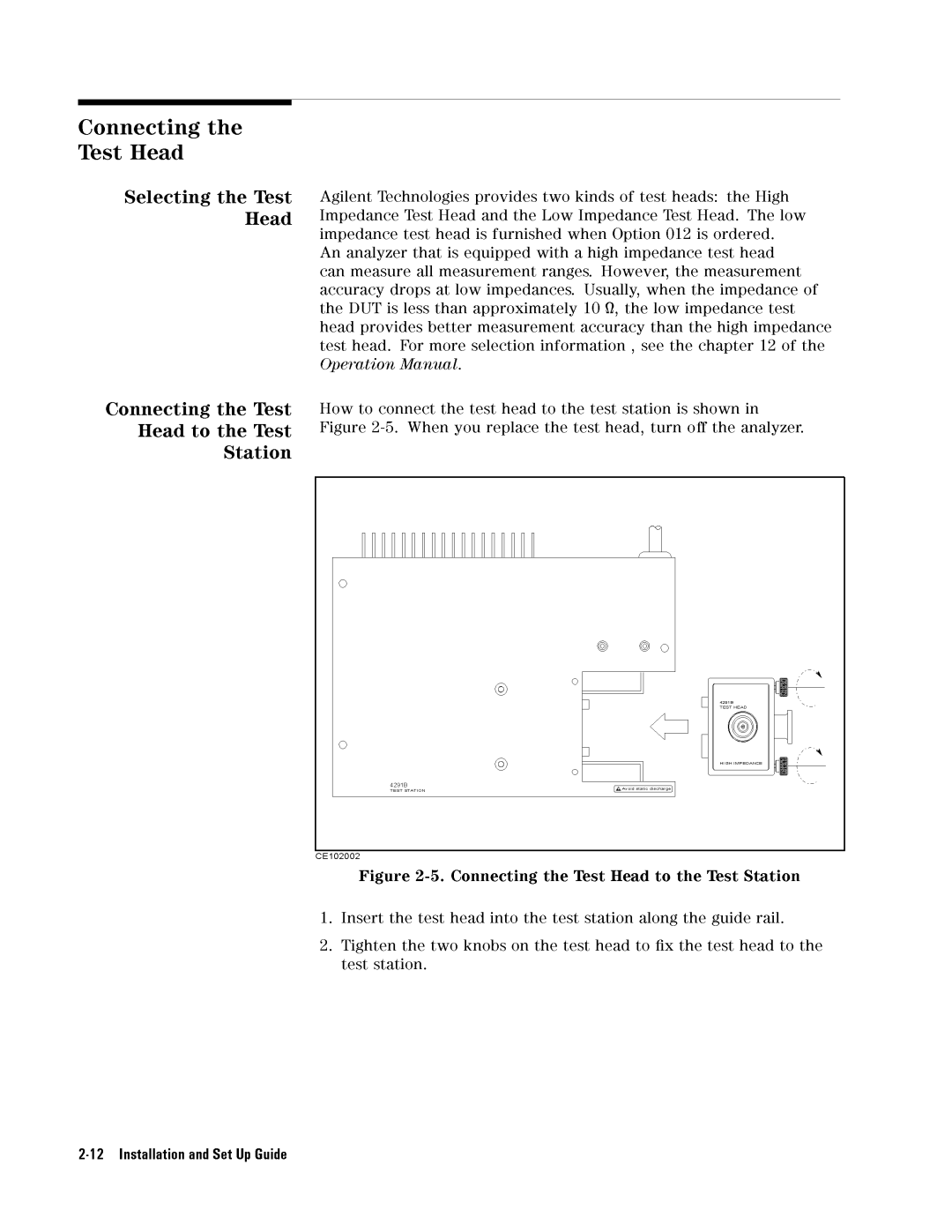 Agilent Technologies 04291-90031 manual HeadtotheTest 