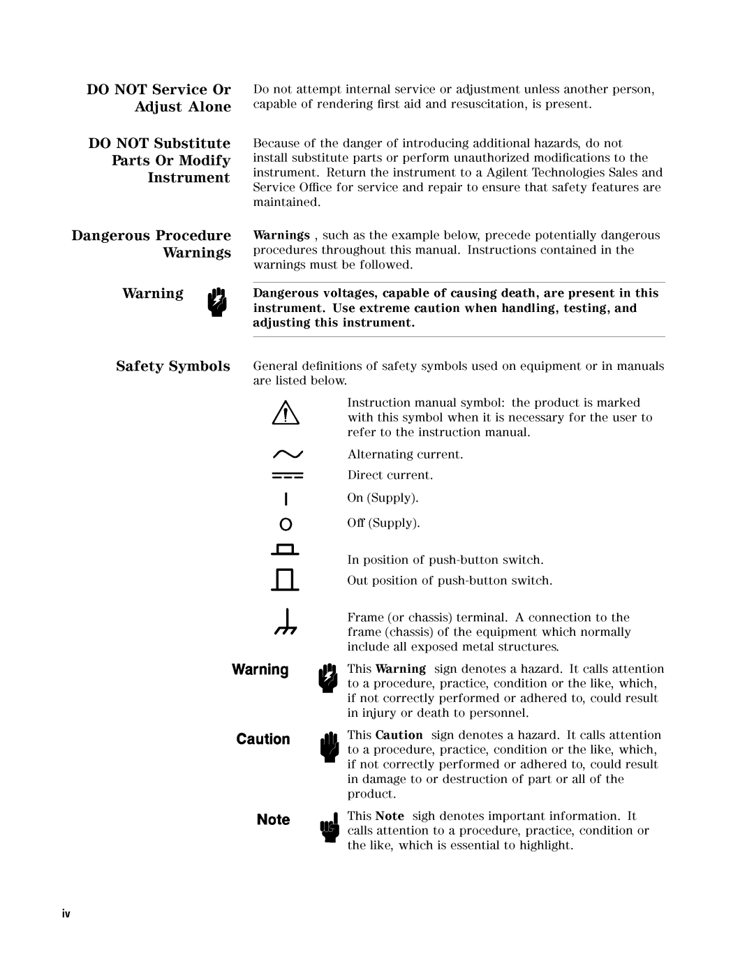 Agilent Technologies 04291-90031 manual ErviceOr 