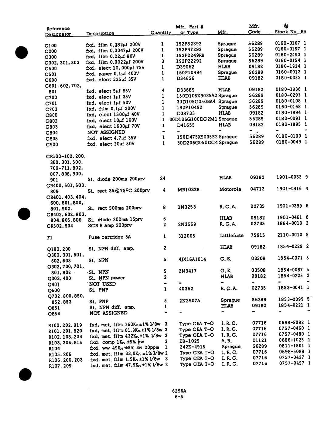 Agilent Technologies 06-296-90001 service manual 