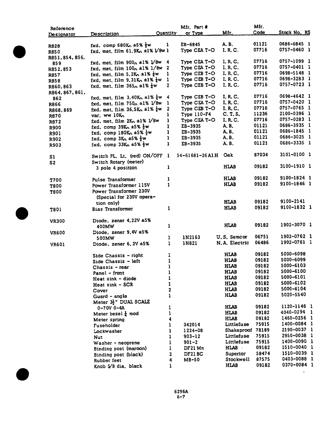 Agilent Technologies 06-296-90001 service manual 