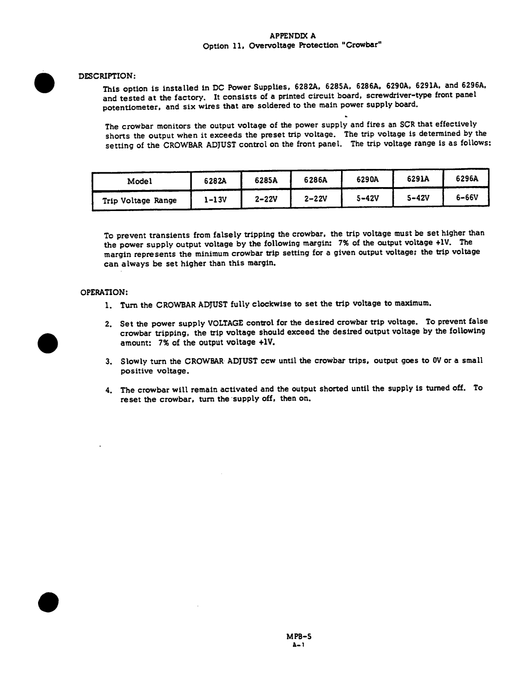 Agilent Technologies 06-296-90001 service manual 