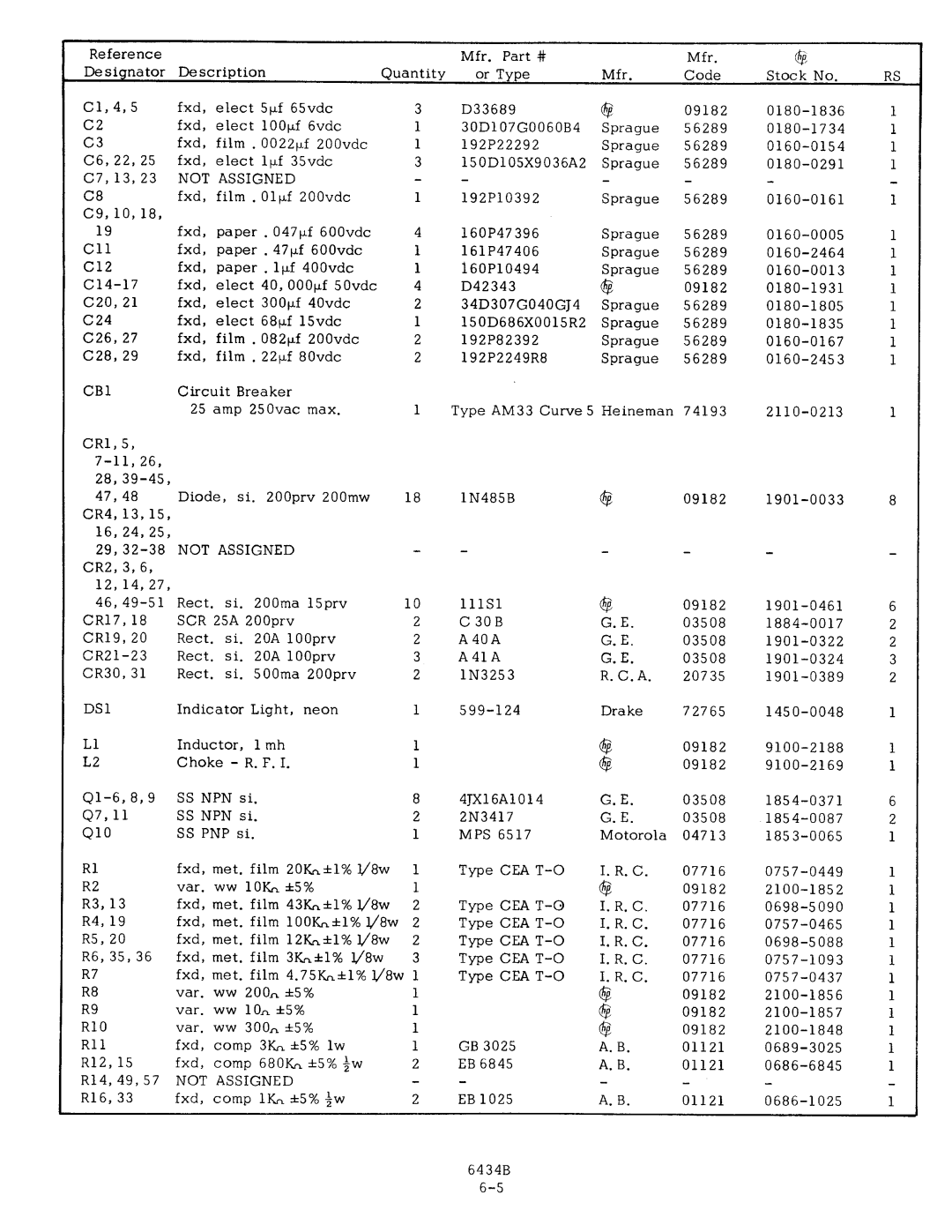 Agilent Technologies 0634-90001 service manual 