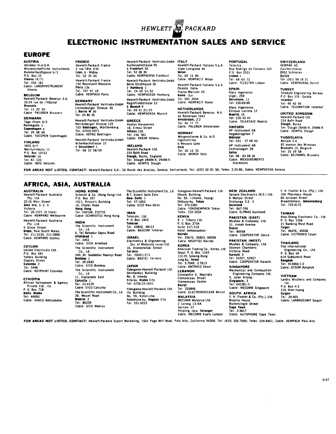 Agilent Technologies 0634-90001 service manual 