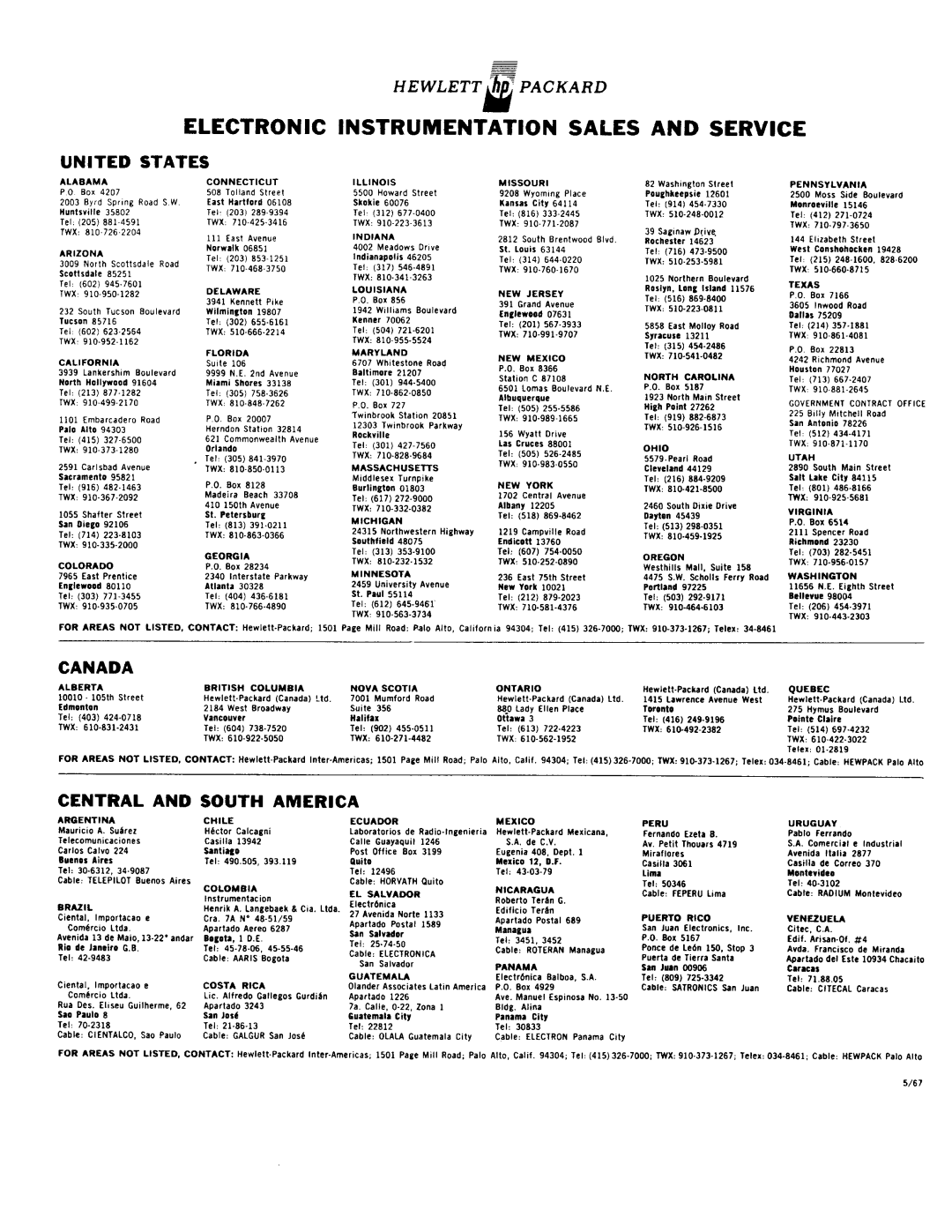 Agilent Technologies 0634-90001 service manual 